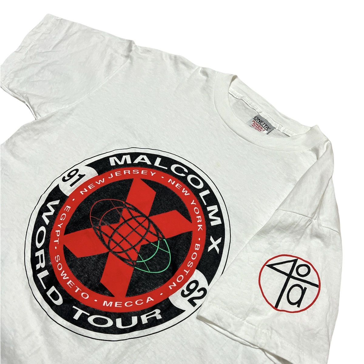 Vintage Vintage 40 Acres and a Mule Malcolm X World Tour T shirt Size US L / EU 52-54 / 3 - 2 Thumbnail