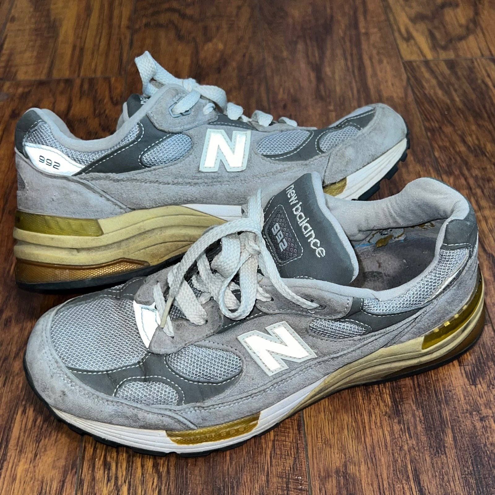 New Balance Vintage New Balance 992 Made In USA M992GL Grey Sneakers ...