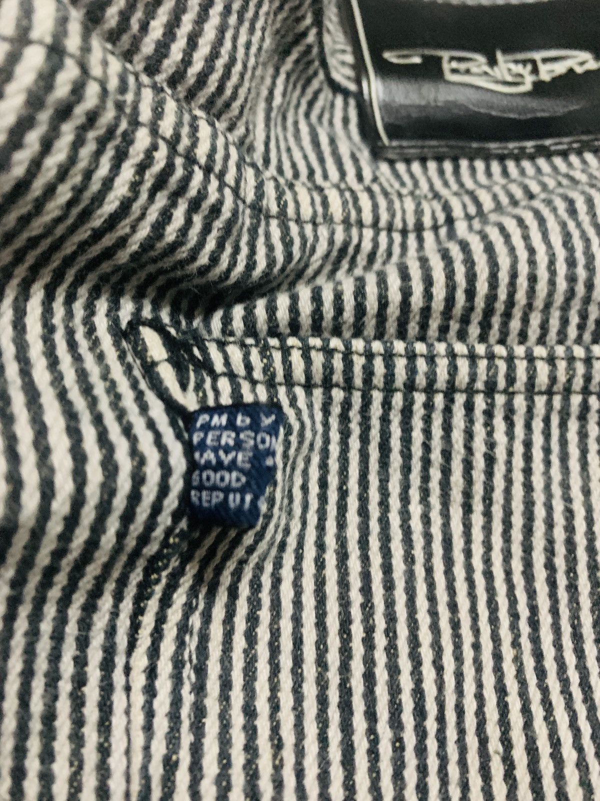 Issey Miyake × Japanese Brand × PERSON'S VINTAGE JAPAN PM BY PERSON’S HICKORY CARGO PANTS Size US 31 - 6 Thumbnail