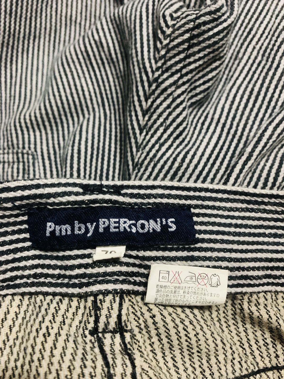 Issey Miyake × Japanese Brand × PERSON'S VINTAGE JAPAN PM BY PERSON’S HICKORY CARGO PANTS Size US 31 - 5 Thumbnail