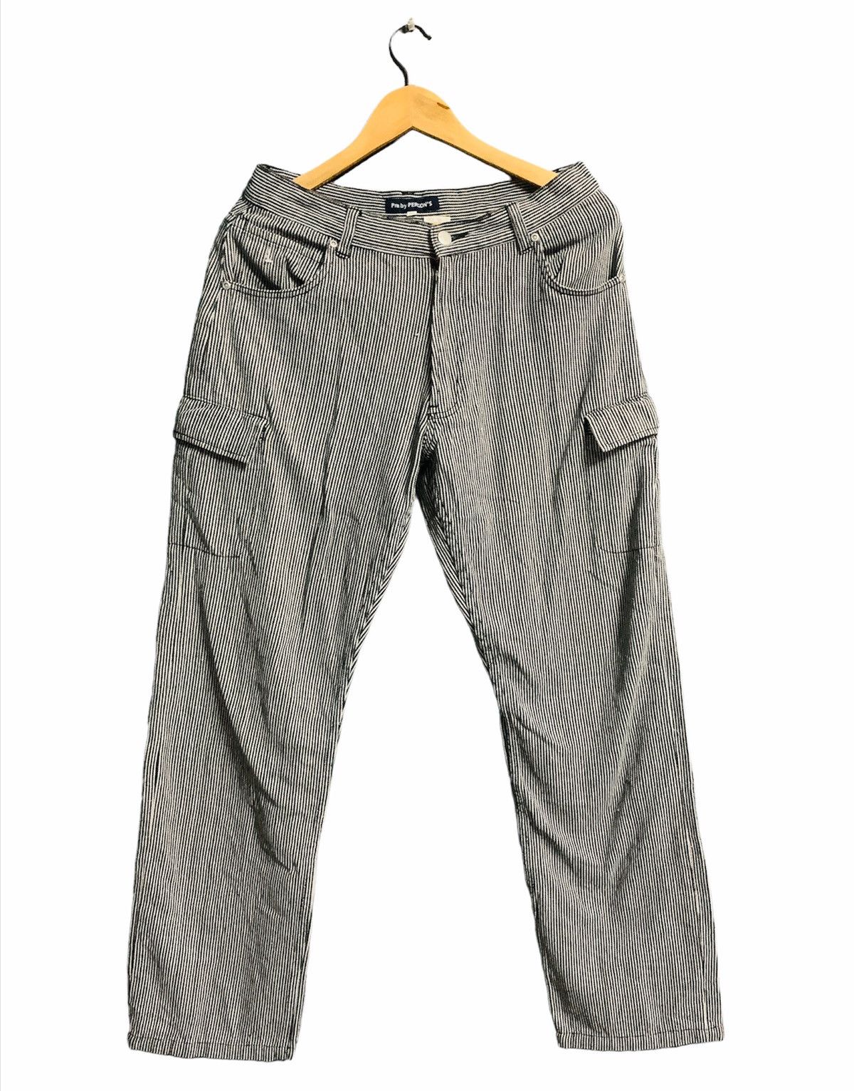 Issey Miyake × Japanese Brand × PERSON'S VINTAGE JAPAN PM BY PERSON’S HICKORY CARGO PANTS Size US 31 - 2 Thumbnail