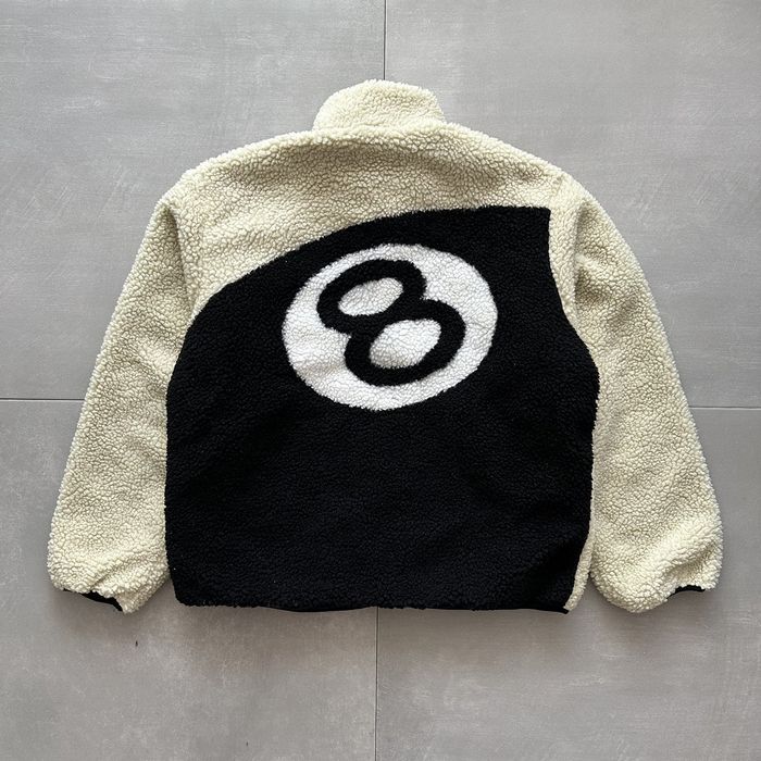 Stussy Stussy 8ball Fleece Reversible Jacket 8 Ball | Grailed