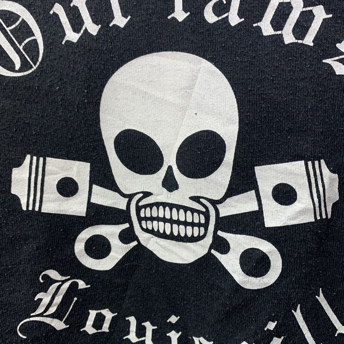 Fruit Of The Loom Vintage 90s Skull Out Laws Louisvill Crewneck Sweatshirt Size US L / EU 52-54 / 3 - 7 Thumbnail
