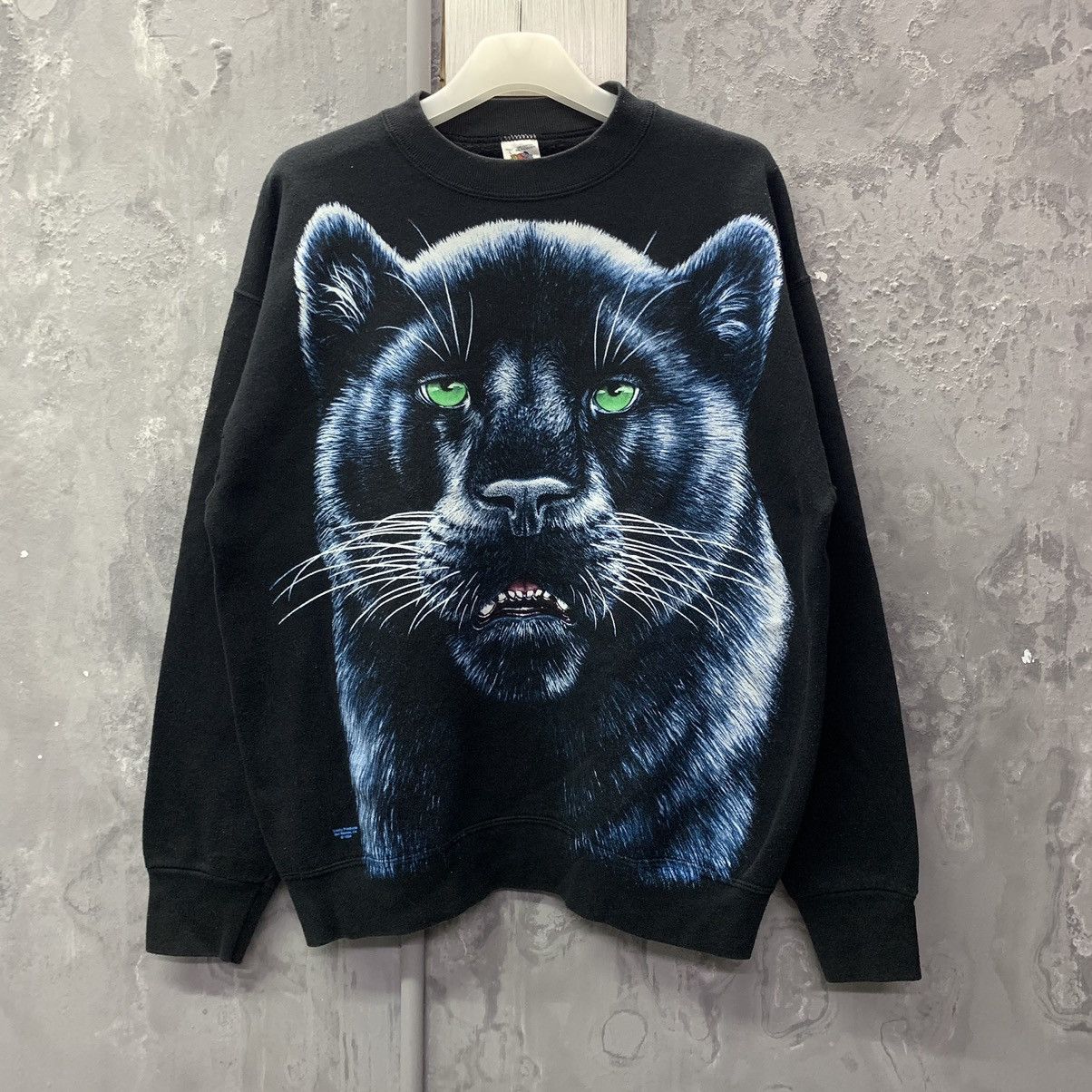 Fruit Of The Loom Vintage 1994 Trinity Product Black Panther Sweatshirt Size US L / EU 52-54 / 3 - 2 Thumbnail