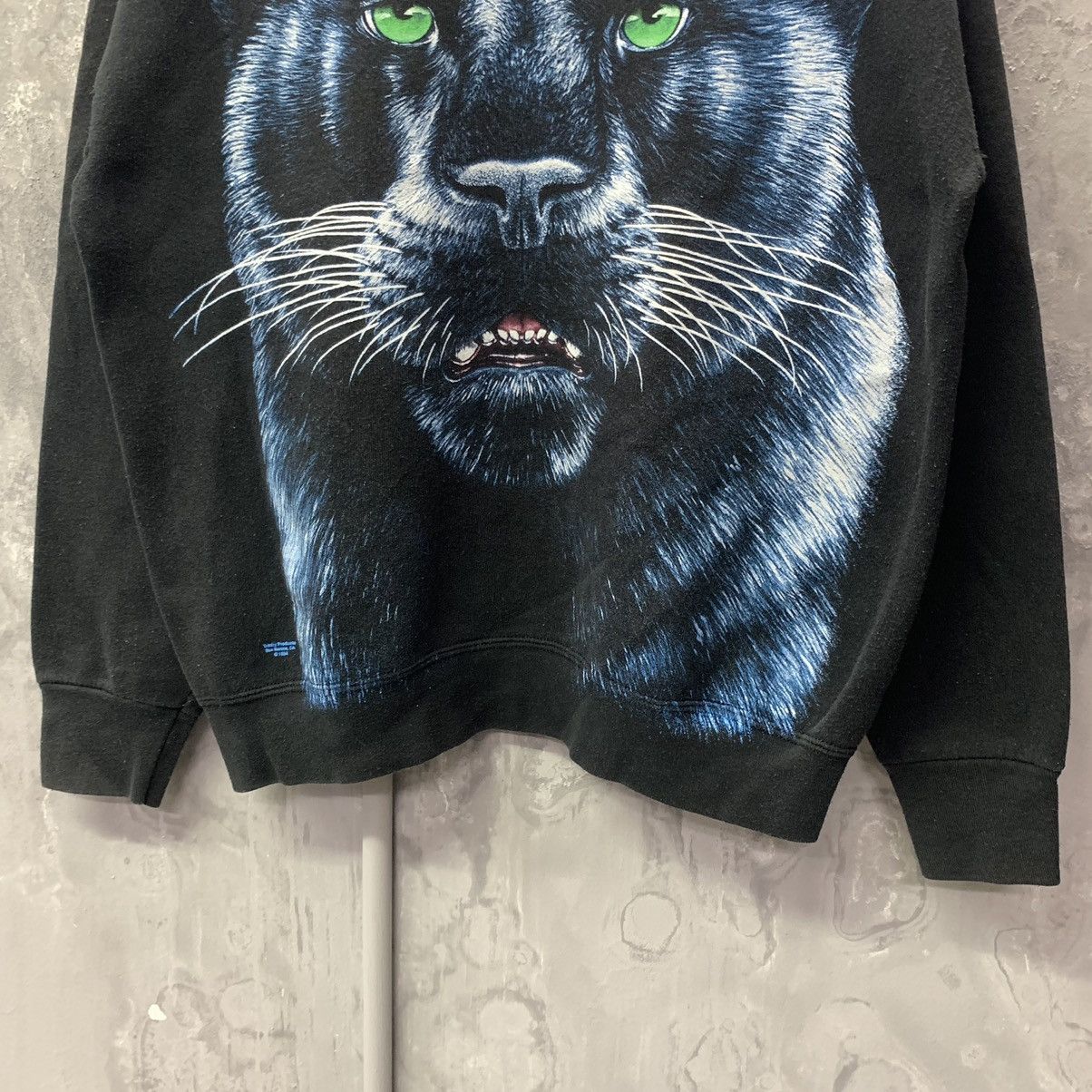 Fruit Of The Loom Vintage 1994 Trinity Product Black Panther Sweatshirt Size US L / EU 52-54 / 3 - 4 Thumbnail