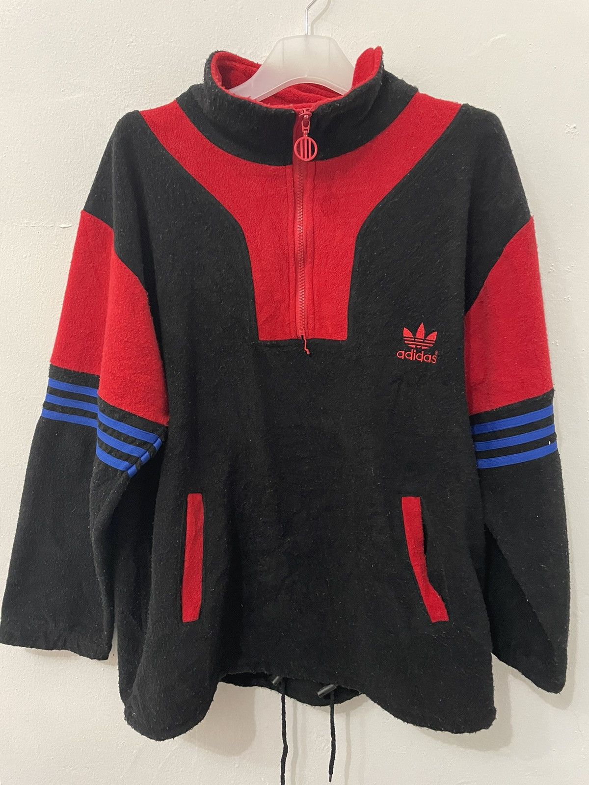 Adidas × Vintage Vintage Adidas Fleece Jacket Size US L / EU 52-54 / 3 - 8 Thumbnail