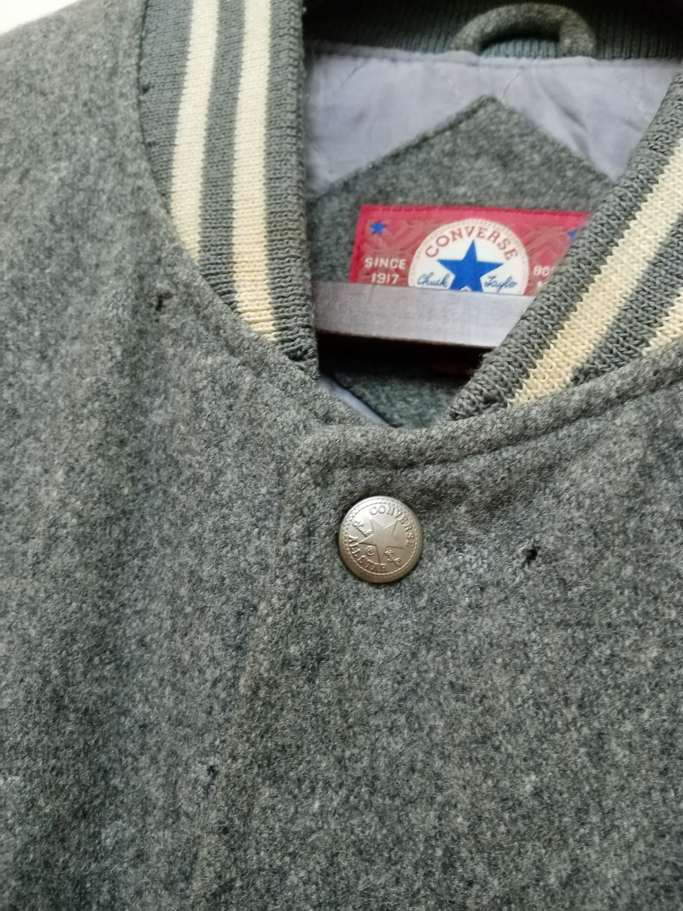 Converse Vintage 90's Converse All Star Wool Leather Varsity Jacket Size US XL / EU 56 / 4 - 8 Thumbnail
