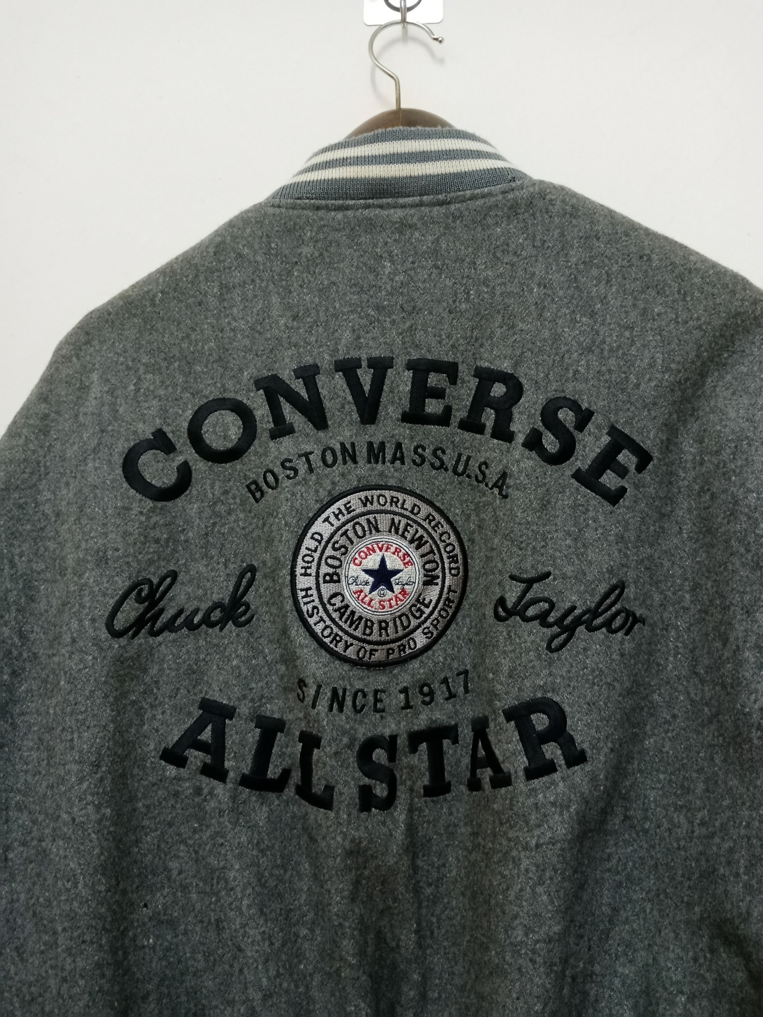 Converse Vintage 90's Converse All Star Wool Leather Varsity Jacket Size US XL / EU 56 / 4 - 5 Thumbnail