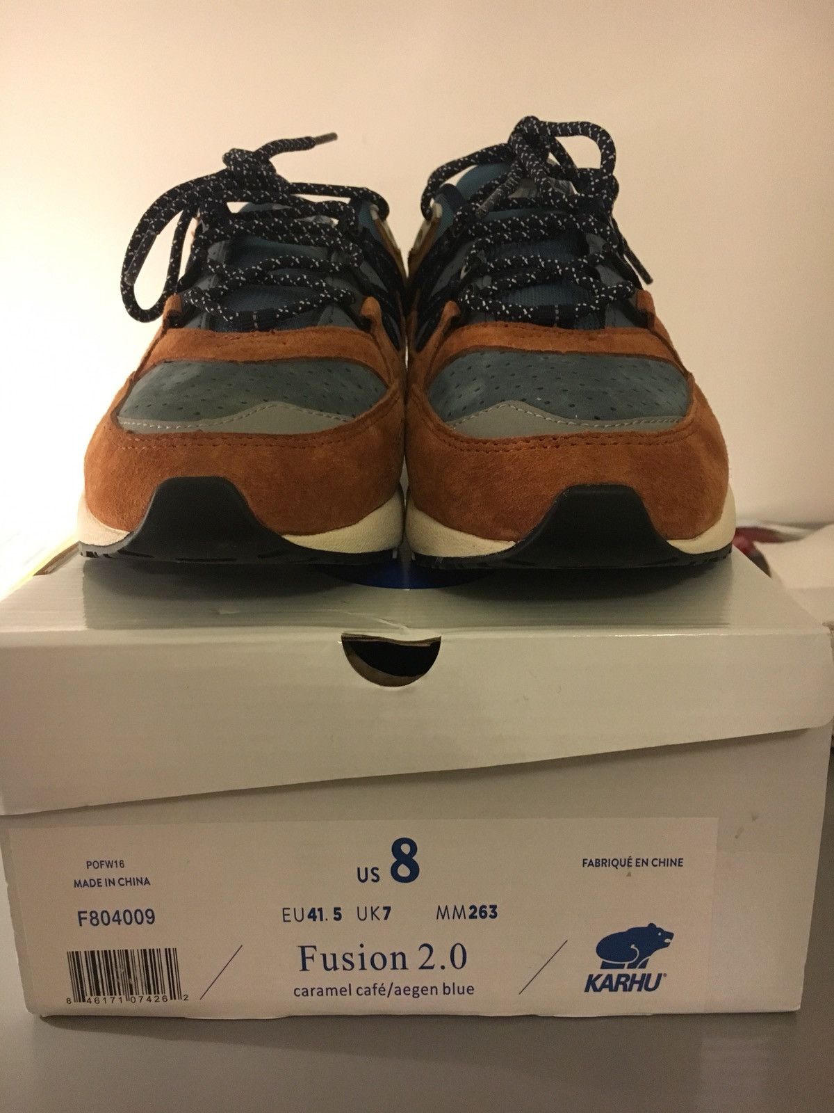 Karhu Karhu Fusion 2.0 CARAMEL CAFE Aegen blue F804009 Kanye West NEW Grailed