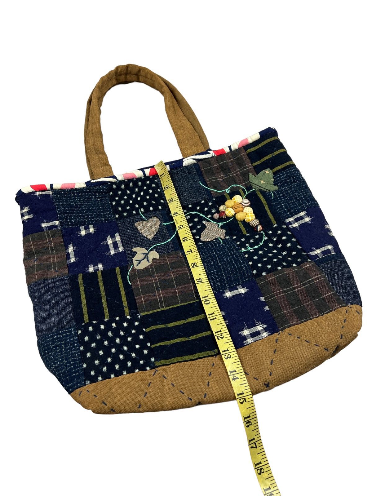 Other Custom Made Sashiko Boro Patchwork Tote Bag Size ONE SIZE - 11 Thumbnail