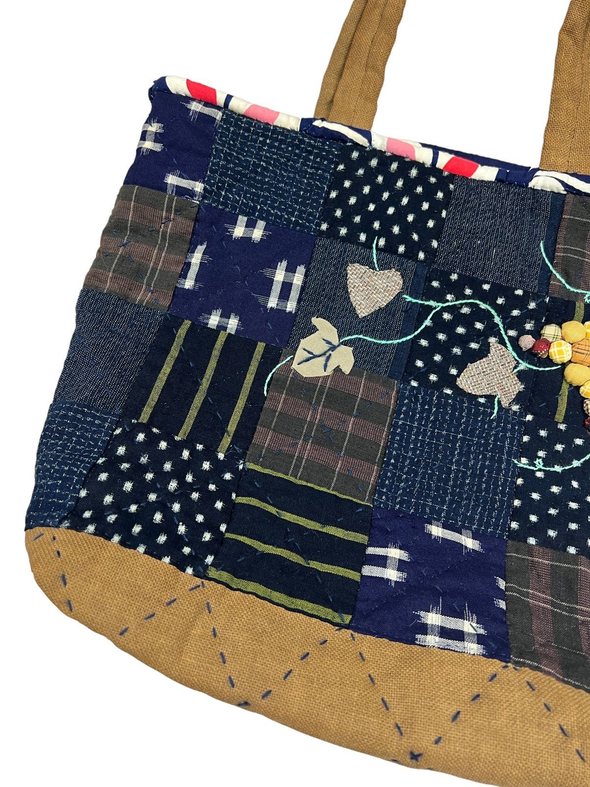 Other Custom Made Sashiko Boro Patchwork Tote Bag Size ONE SIZE - 6 Thumbnail