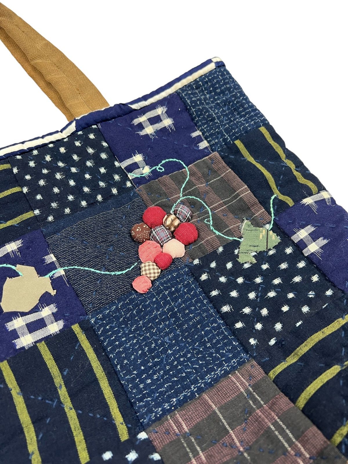 Other Custom Made Sashiko Boro Patchwork Tote Bag Size ONE SIZE - 5 Thumbnail