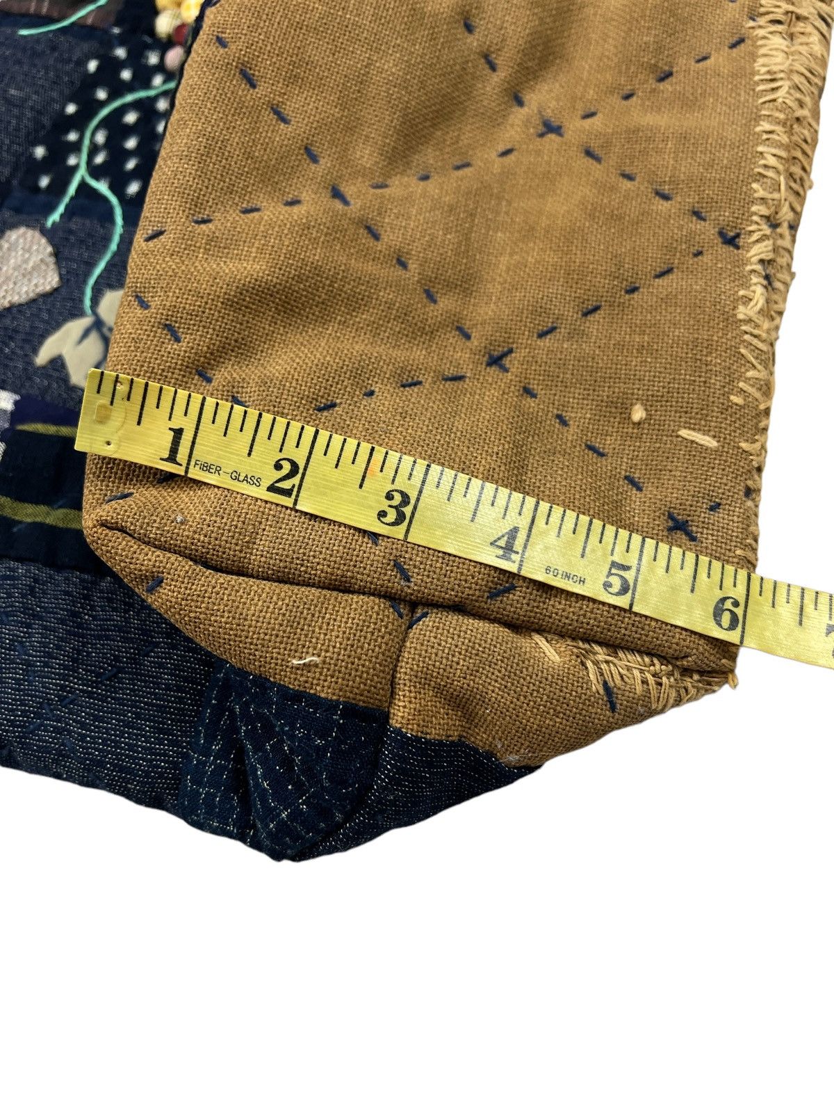 Other Custom Made Sashiko Boro Patchwork Tote Bag Size ONE SIZE - 12 Thumbnail