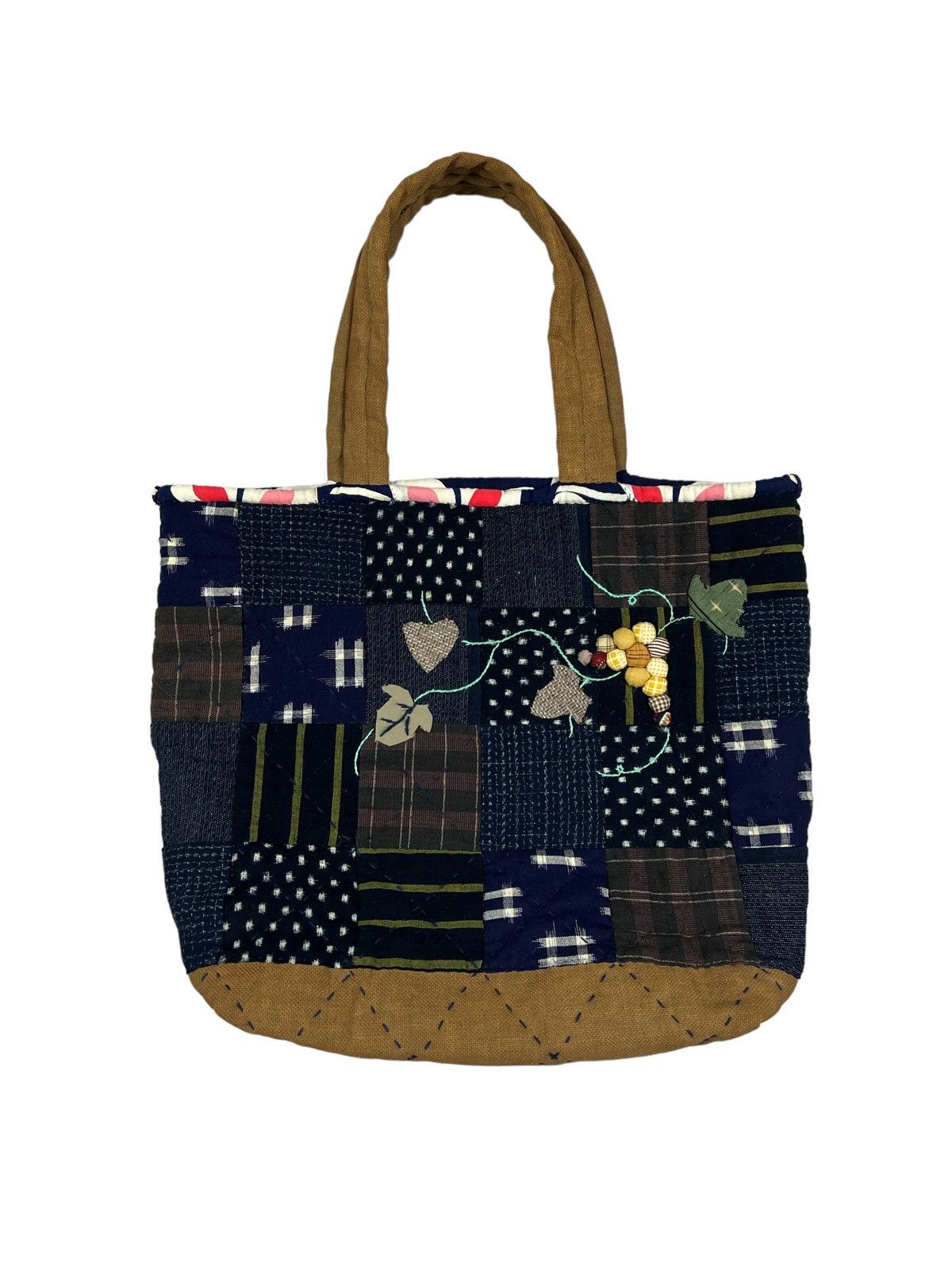 Other Custom Made Sashiko Boro Patchwork Tote Bag Size ONE SIZE - 1 Thumbnail