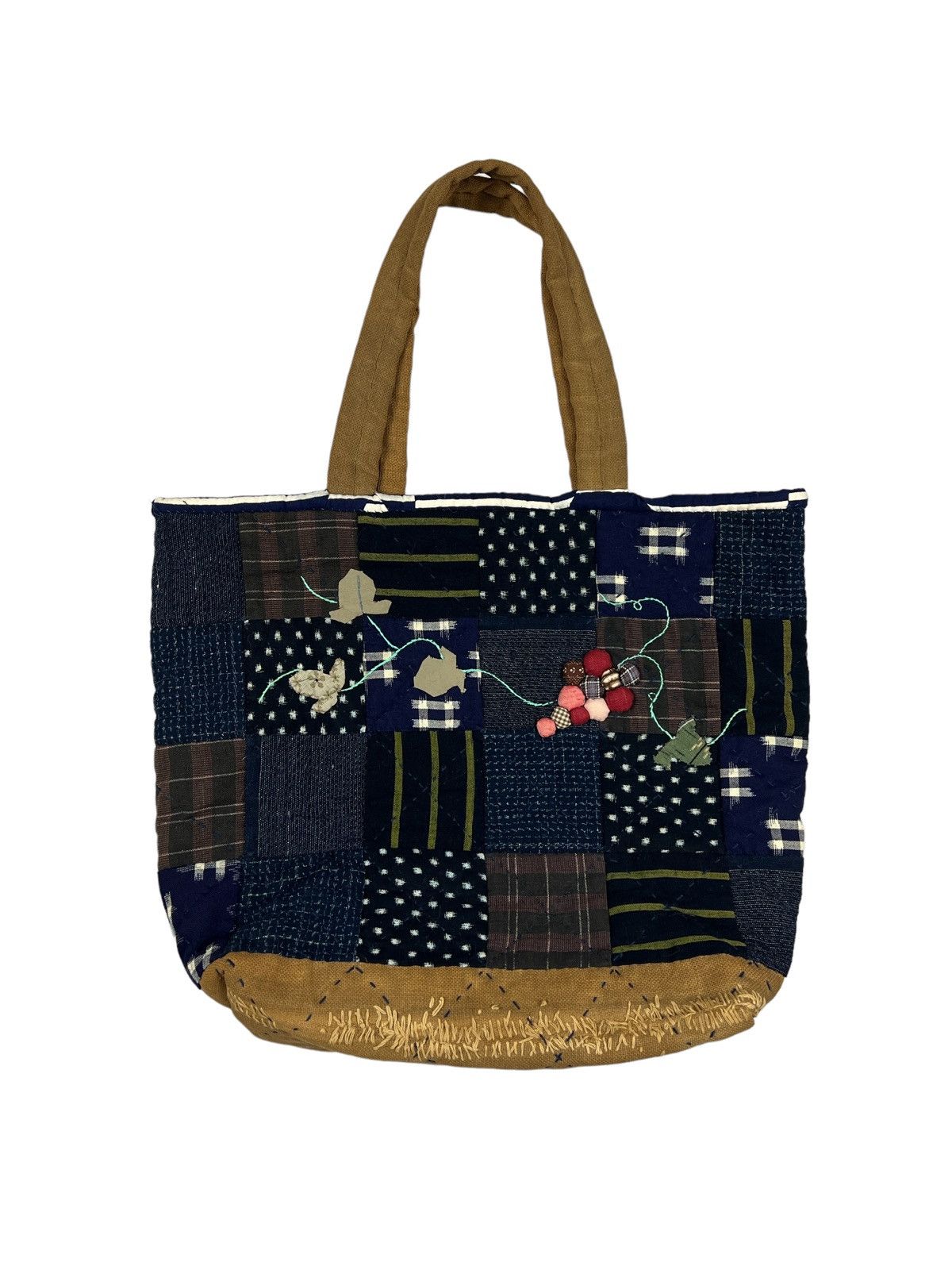 Other Custom Made Sashiko Boro Patchwork Tote Bag Size ONE SIZE - 2 Thumbnail