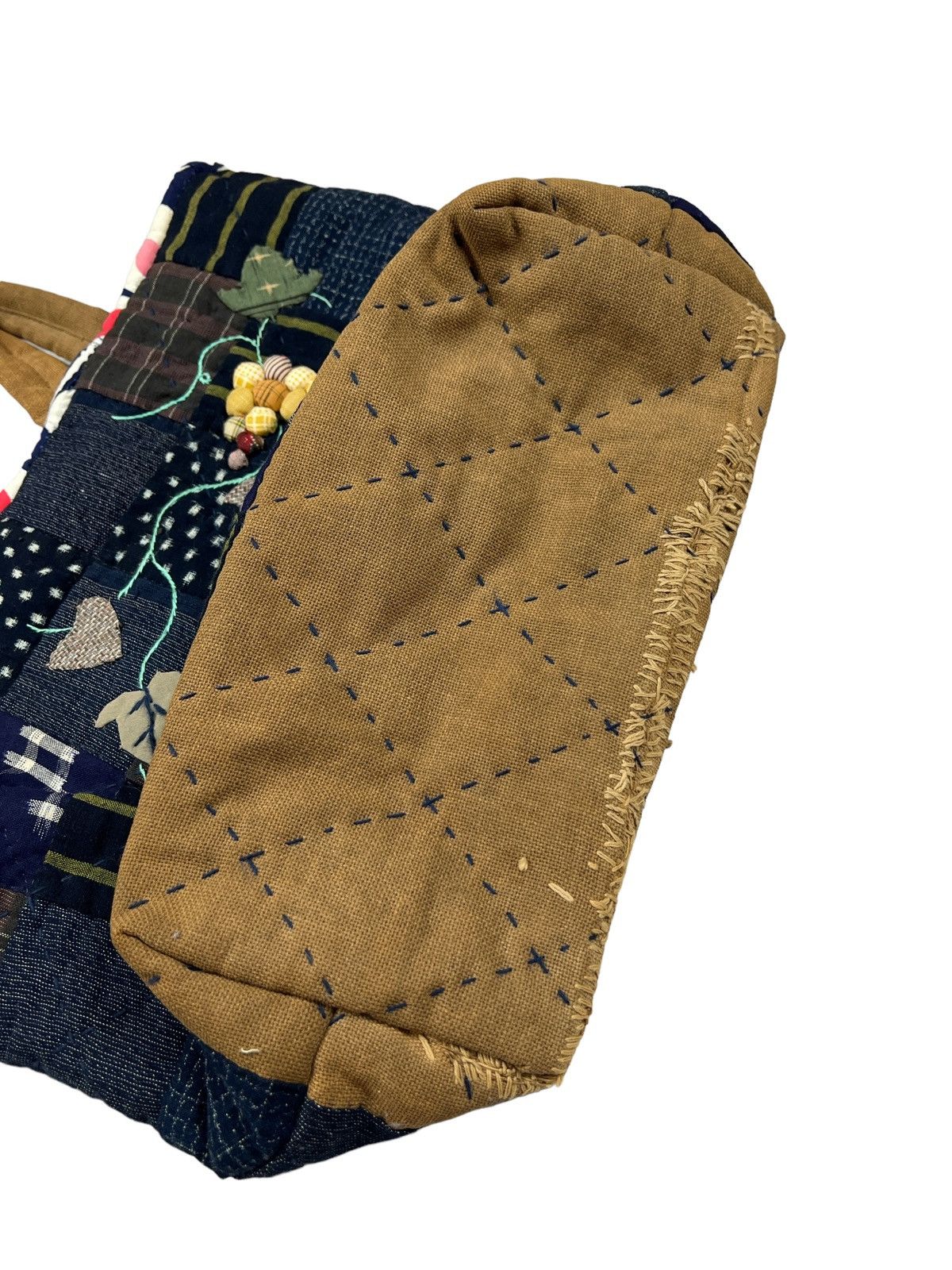 Other Custom Made Sashiko Boro Patchwork Tote Bag Size ONE SIZE - 8 Thumbnail