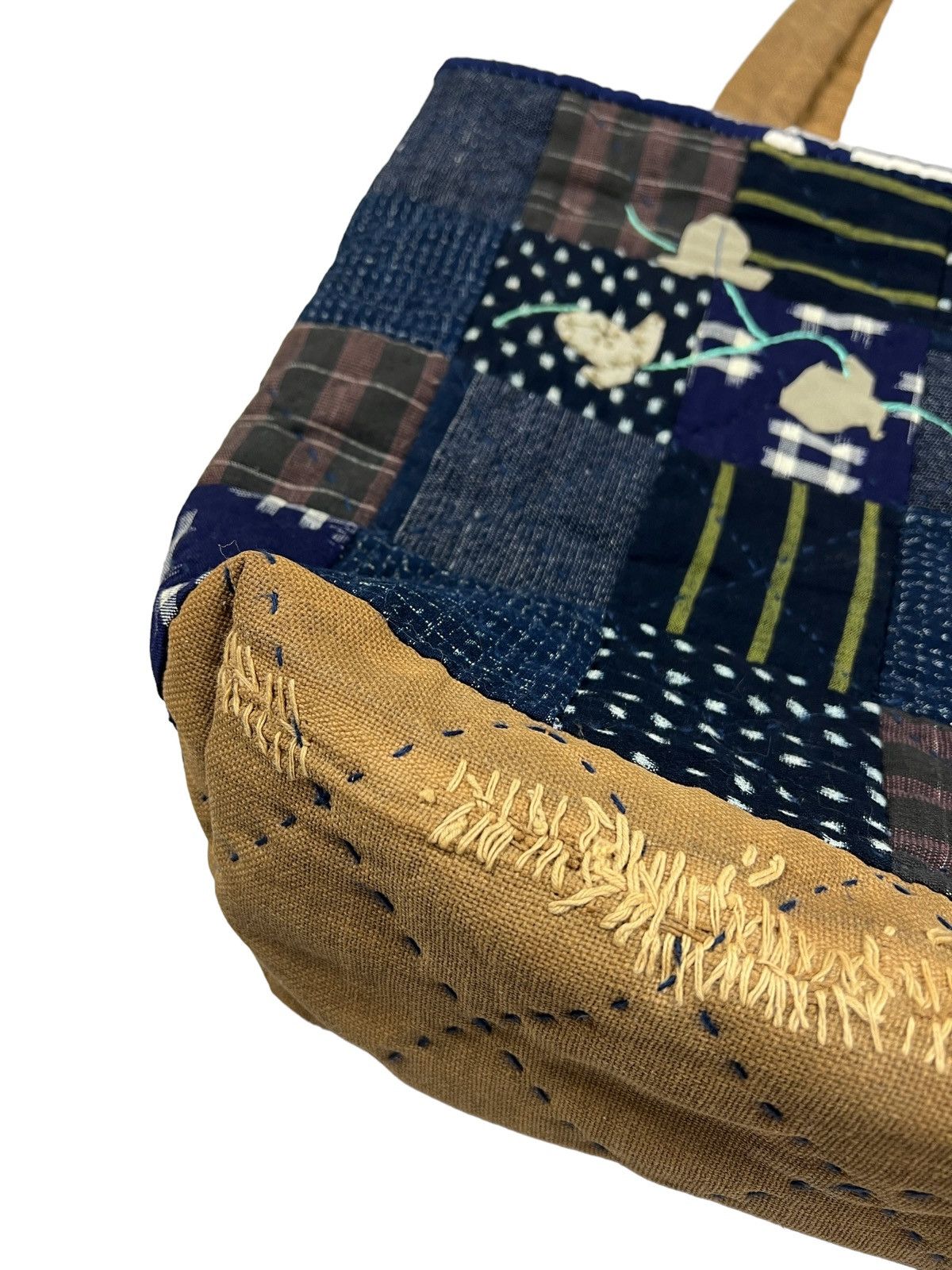 Other Custom Made Sashiko Boro Patchwork Tote Bag Size ONE SIZE - 4 Thumbnail