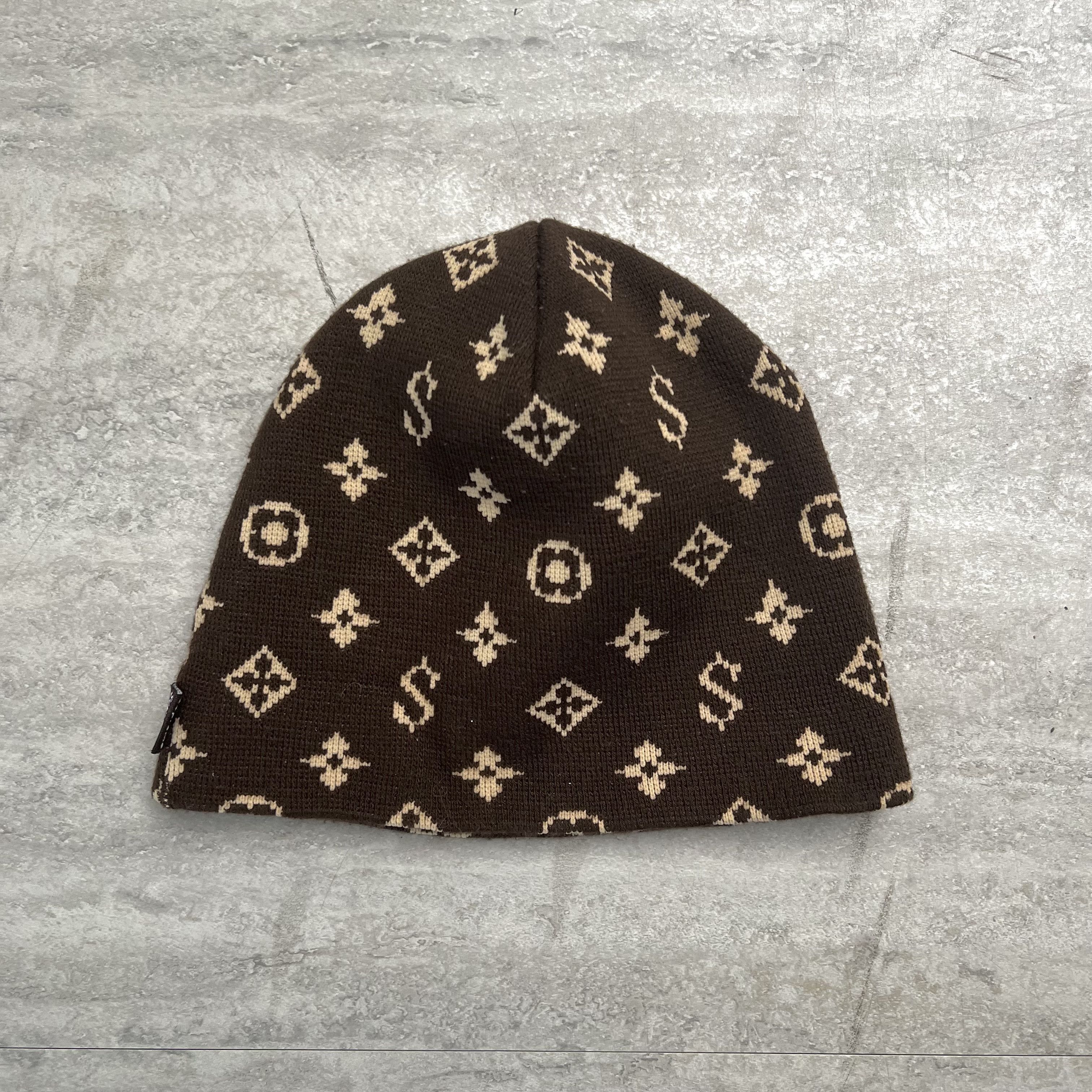 Louis vuitton supreme beanie on sale