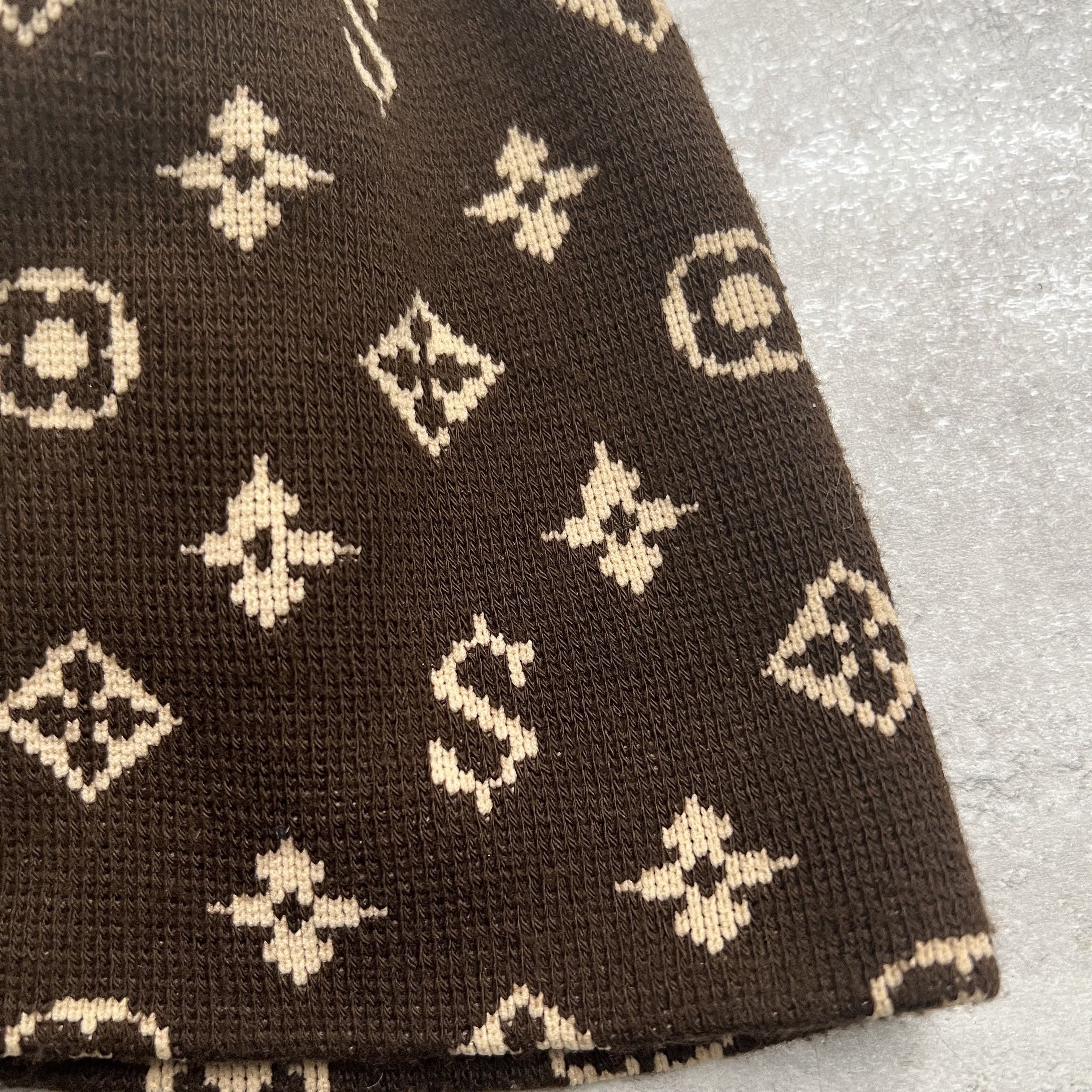 Supreme OG 2001 Supreme Monogram LV Beanie Hats Size ONE SIZE - 3 Thumbnail
