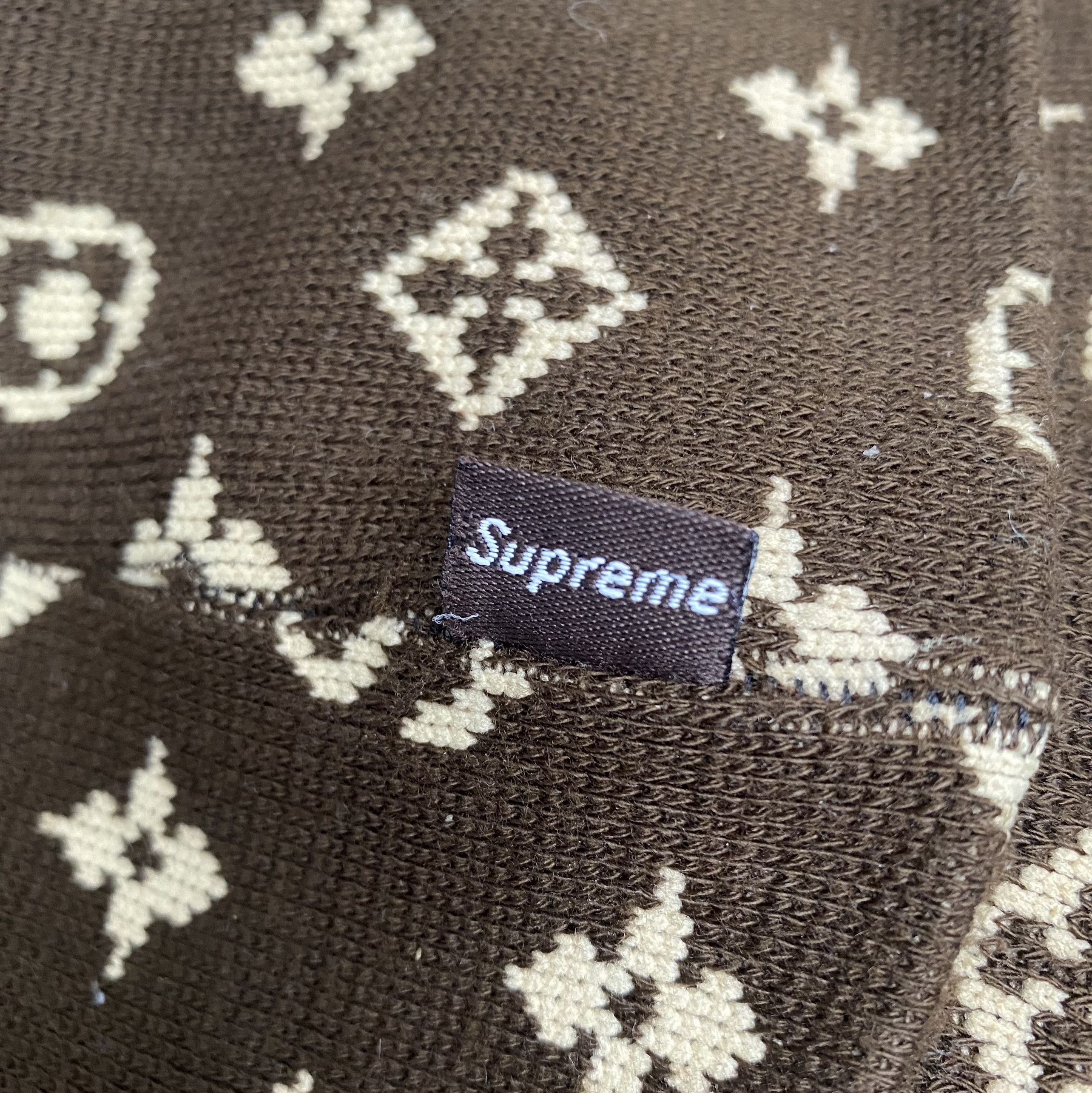Supreme OG 2001 Supreme Monogram LV Beanie Hats Size ONE SIZE - 4 Thumbnail