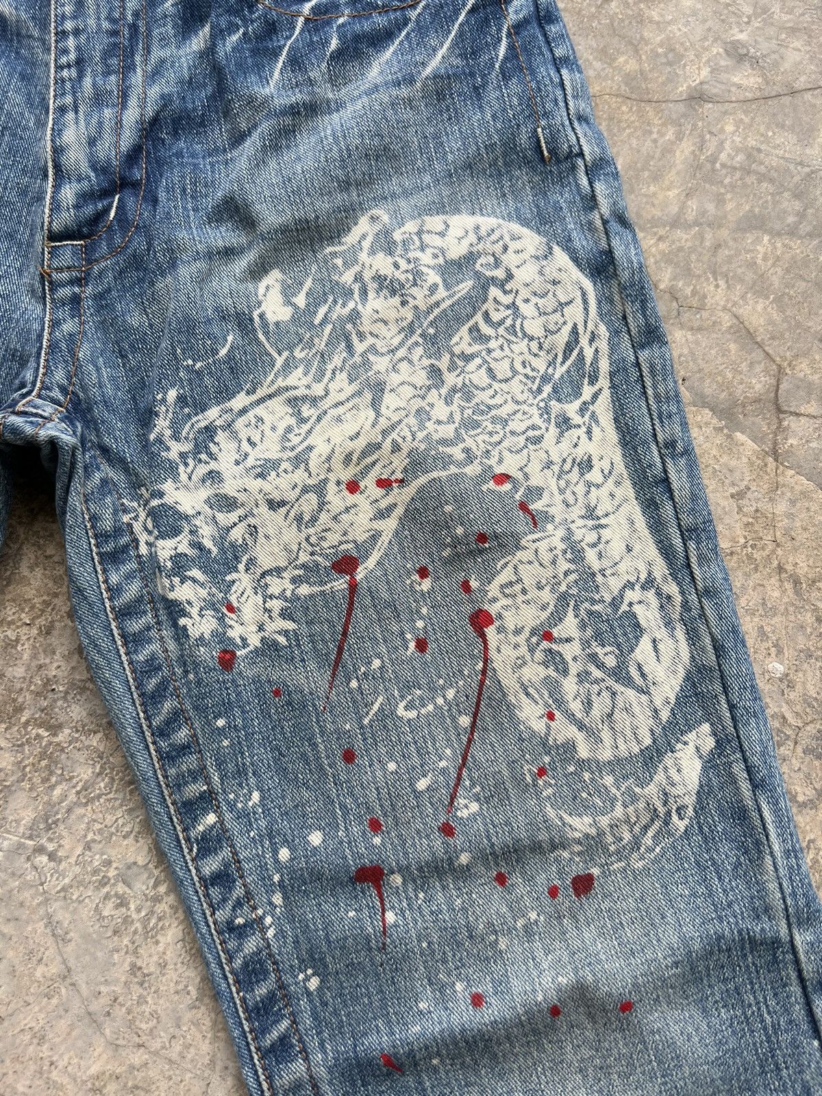 Japanese Brand Japanese Brand Dragon Design Denim Style Size US 29 - 3 Thumbnail