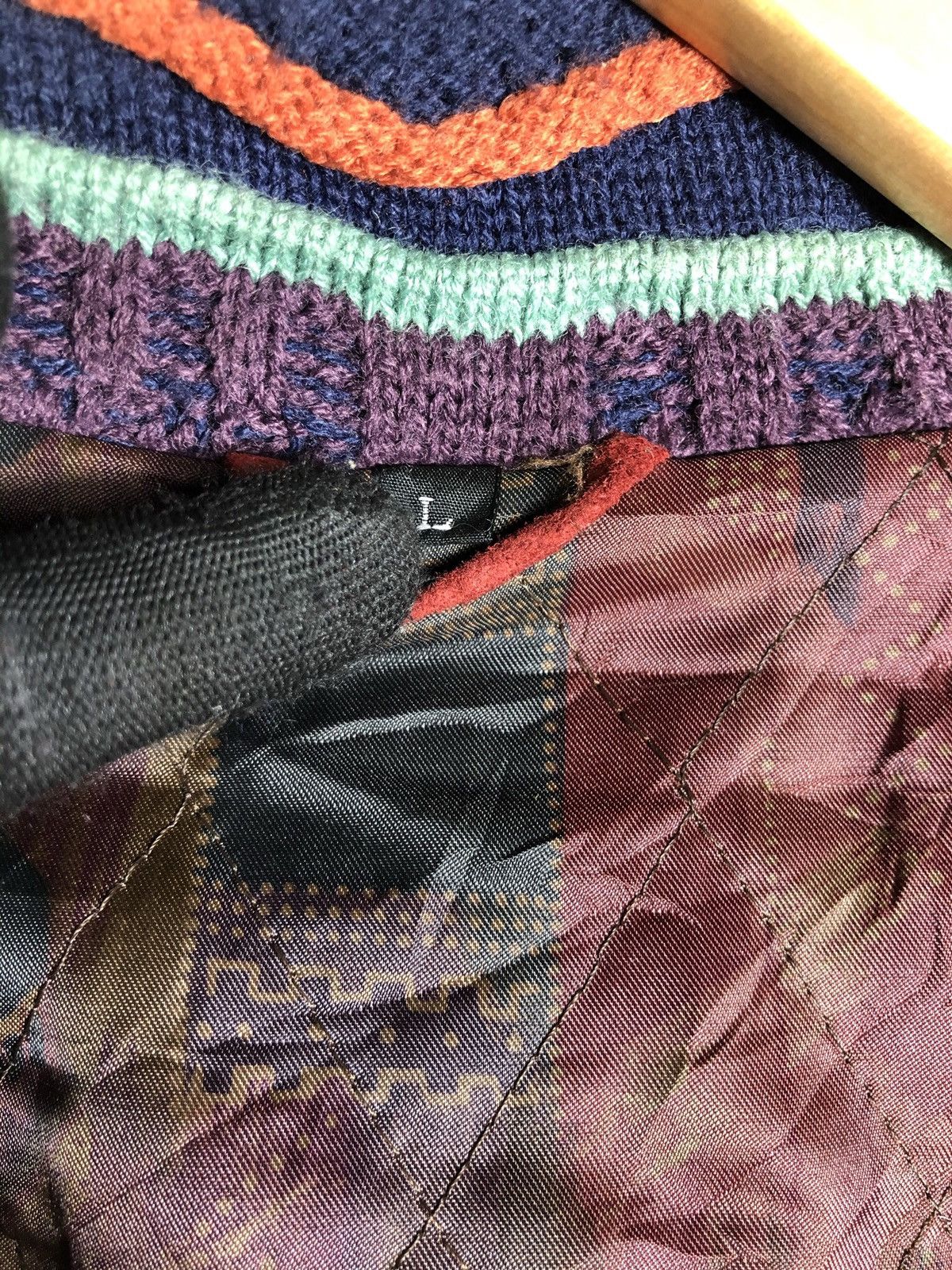Japanese Brand Vintage leather Jacket like coogi Style multicolour Size US L / EU 52-54 / 3 - 8 Thumbnail