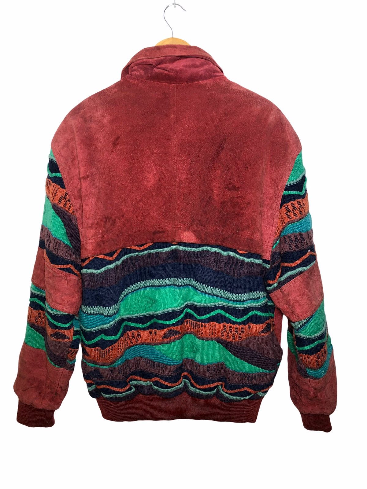 Japanese Brand Vintage leather Jacket like coogi Style multicolour Size US L / EU 52-54 / 3 - 2 Thumbnail
