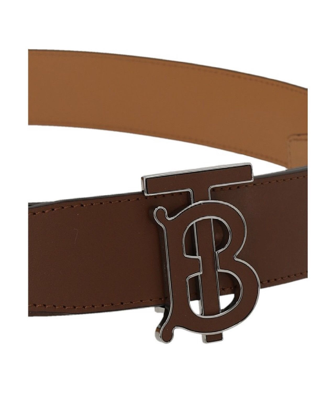 Burberry Burberry TB Logo Buckle Reversible Calf Leather Belt Size 38 - 3 Thumbnail