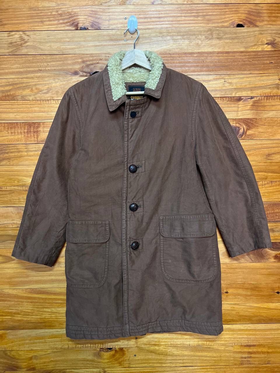 Japanese Brand VINTAGE CAMPUX SHEARLING COAT Size US M / EU 48-50 / 2 - 1 Thumbnail