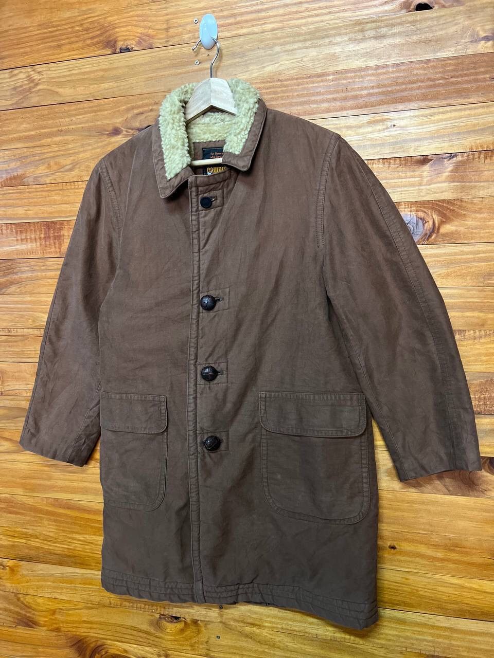 Japanese Brand VINTAGE CAMPUX SHEARLING COAT Size US M / EU 48-50 / 2 - 3 Thumbnail