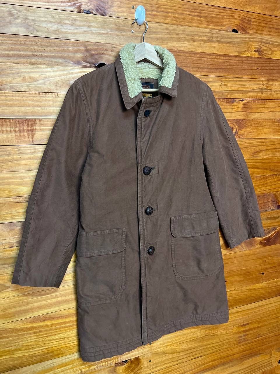 Japanese Brand VINTAGE CAMPUX SHEARLING COAT Size US M / EU 48-50 / 2 - 2 Thumbnail