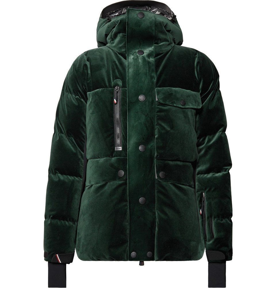 Moncler MONCLER RARE Genius Grenoble Telluride Green Velvet Puffer 