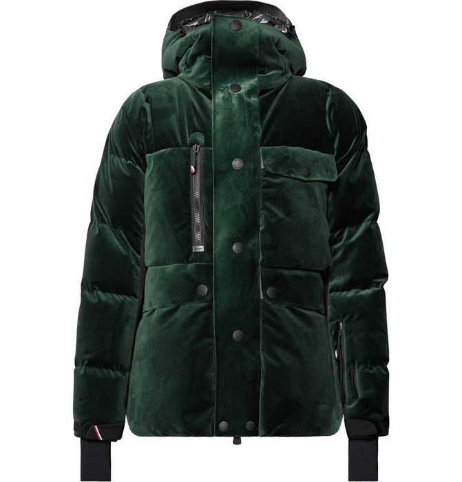 Green hot sale velvet moncler