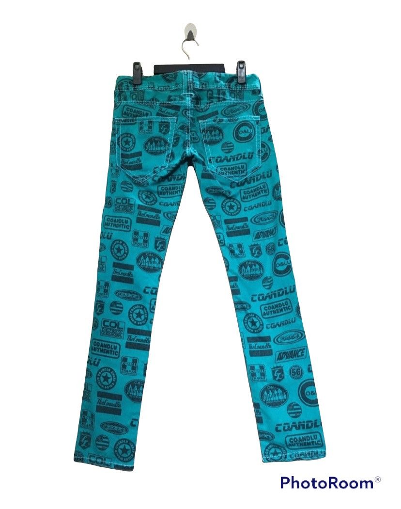 Hysteric Glamour × Japanese Brand FLARE🔥CO&LU OVER PRINT DISTRESSED DENIM PANTS Size US 30 / EU 46 - 2 Thumbnail