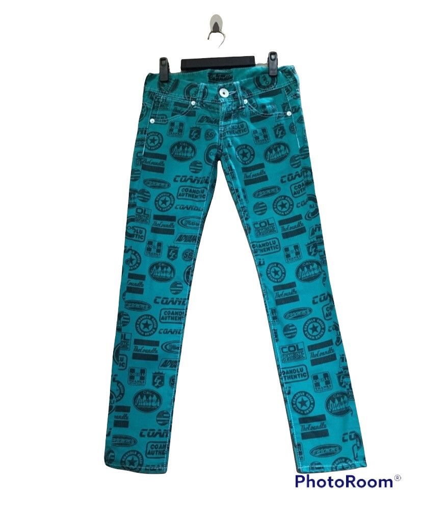 Hysteric Glamour × Japanese Brand FLARE🔥CO&LU OVER PRINT DISTRESSED DENIM PANTS Size US 30 / EU 46 - 1 Thumbnail