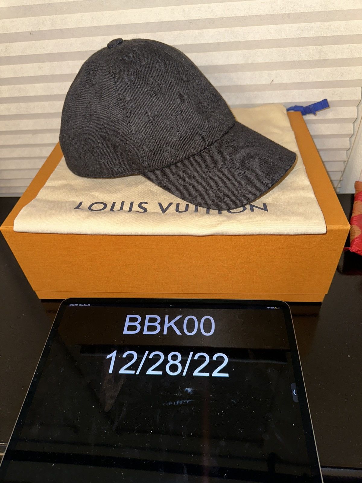 Louis Vuitton Monogram Denim Bob Bucket Hat Black/Yellow