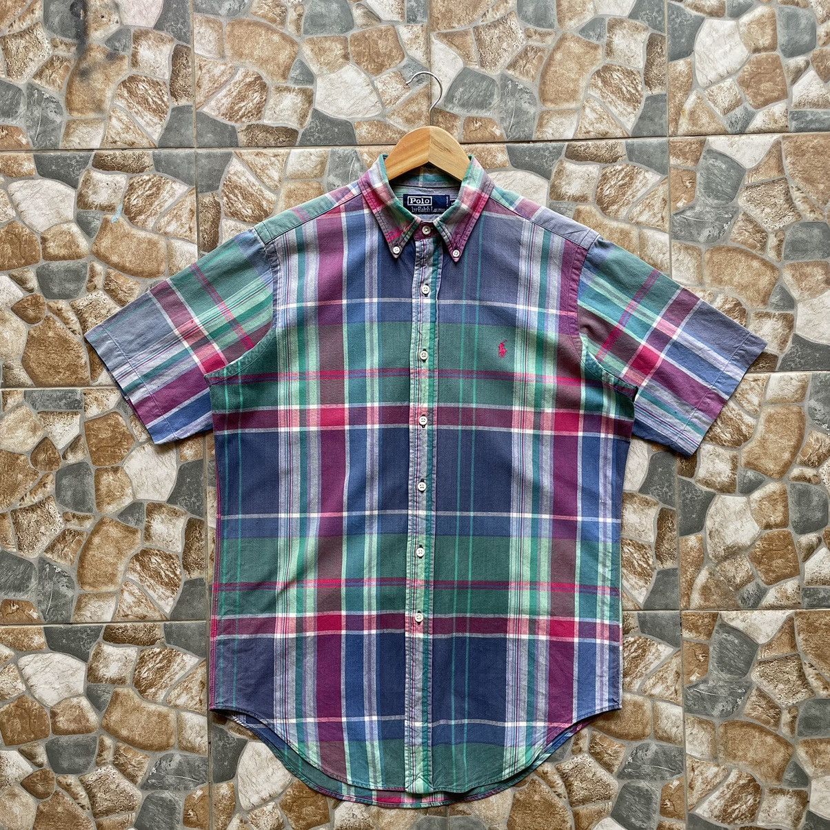 Vintage Polo Ralph Lauren Big Checkered Button Up Shirt