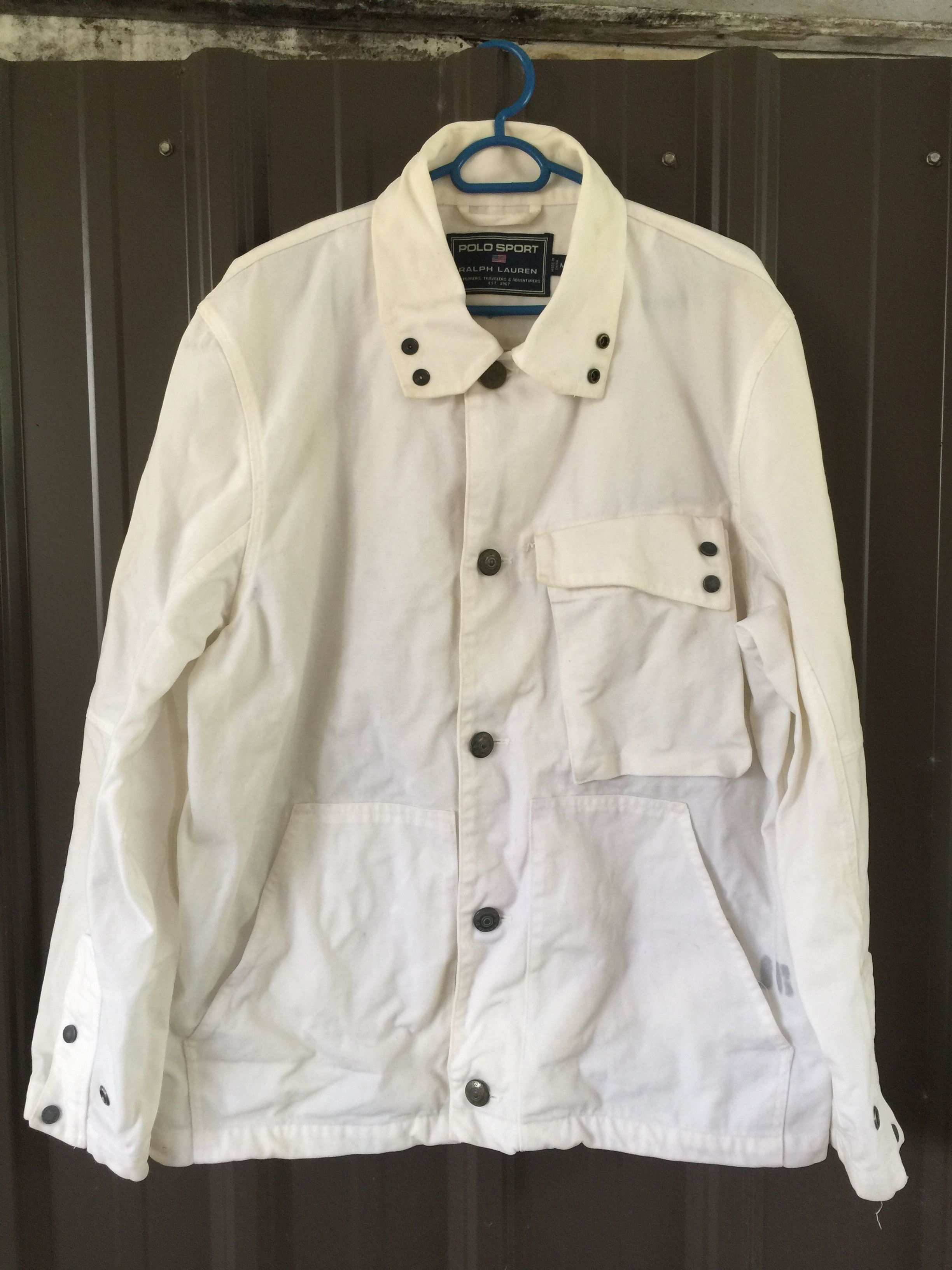 Vintage 🔥Vintage🔥Polo Ralph Lauren Sportsman Duck Canvas Jacket Size US M / EU 48-50 / 2 - 2 Thumbnail