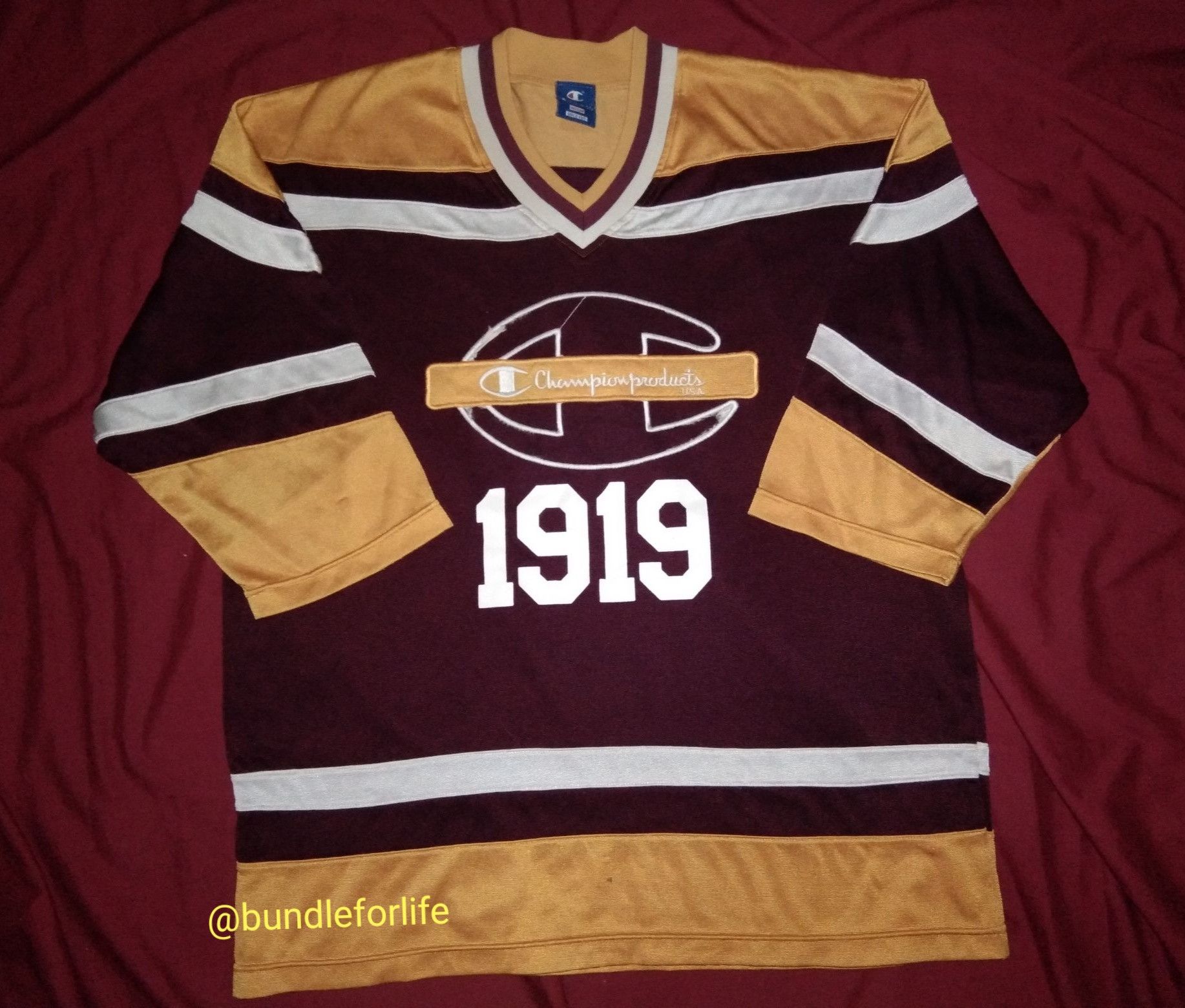 Champion VTG 90s Champion Hockey NHL style jersey Hip Hop Rapper Size US M / EU 48-50 / 2 - 2 Thumbnail