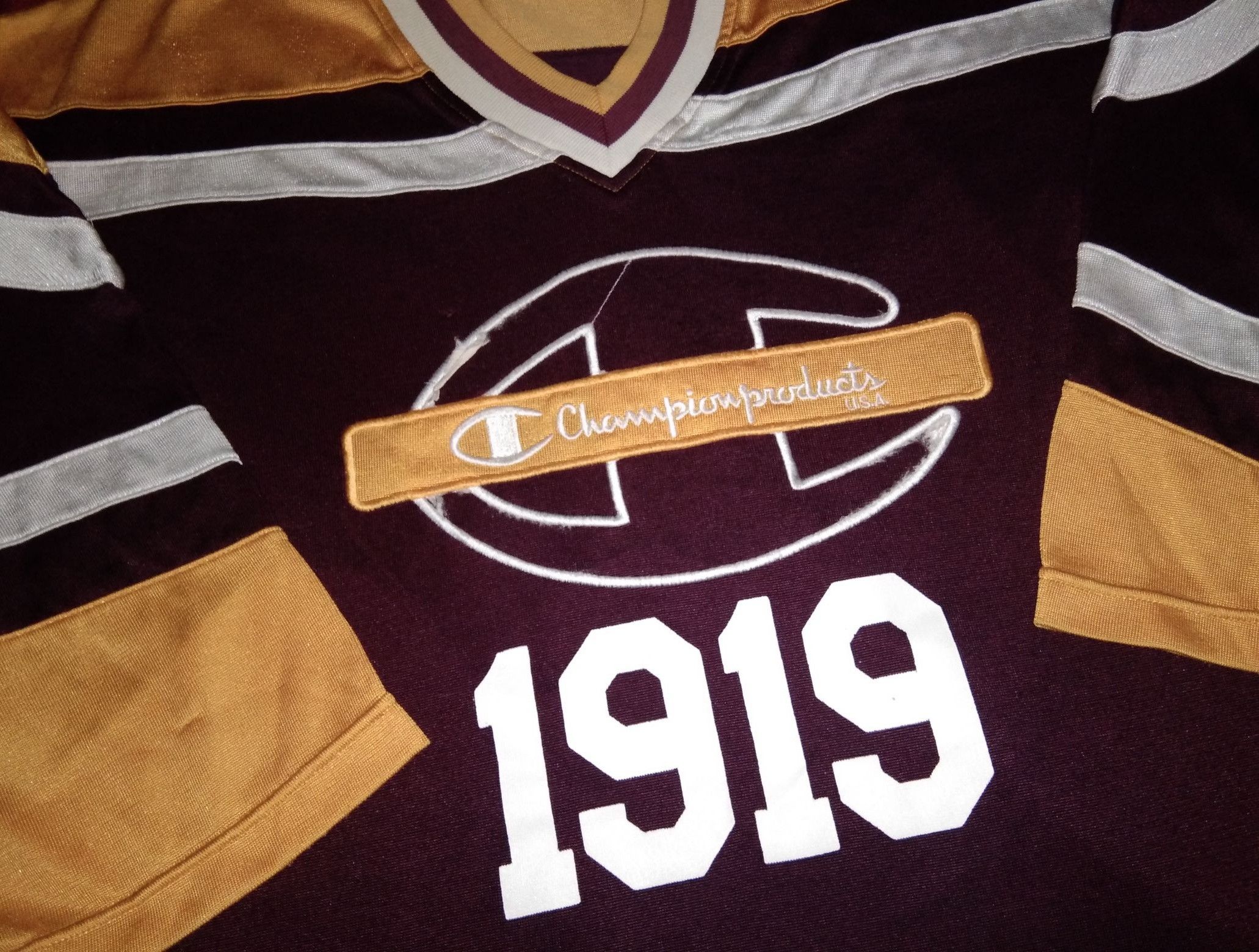 Champion VTG 90s Champion Hockey NHL style jersey Hip Hop Rapper Size US M / EU 48-50 / 2 - 1 Thumbnail