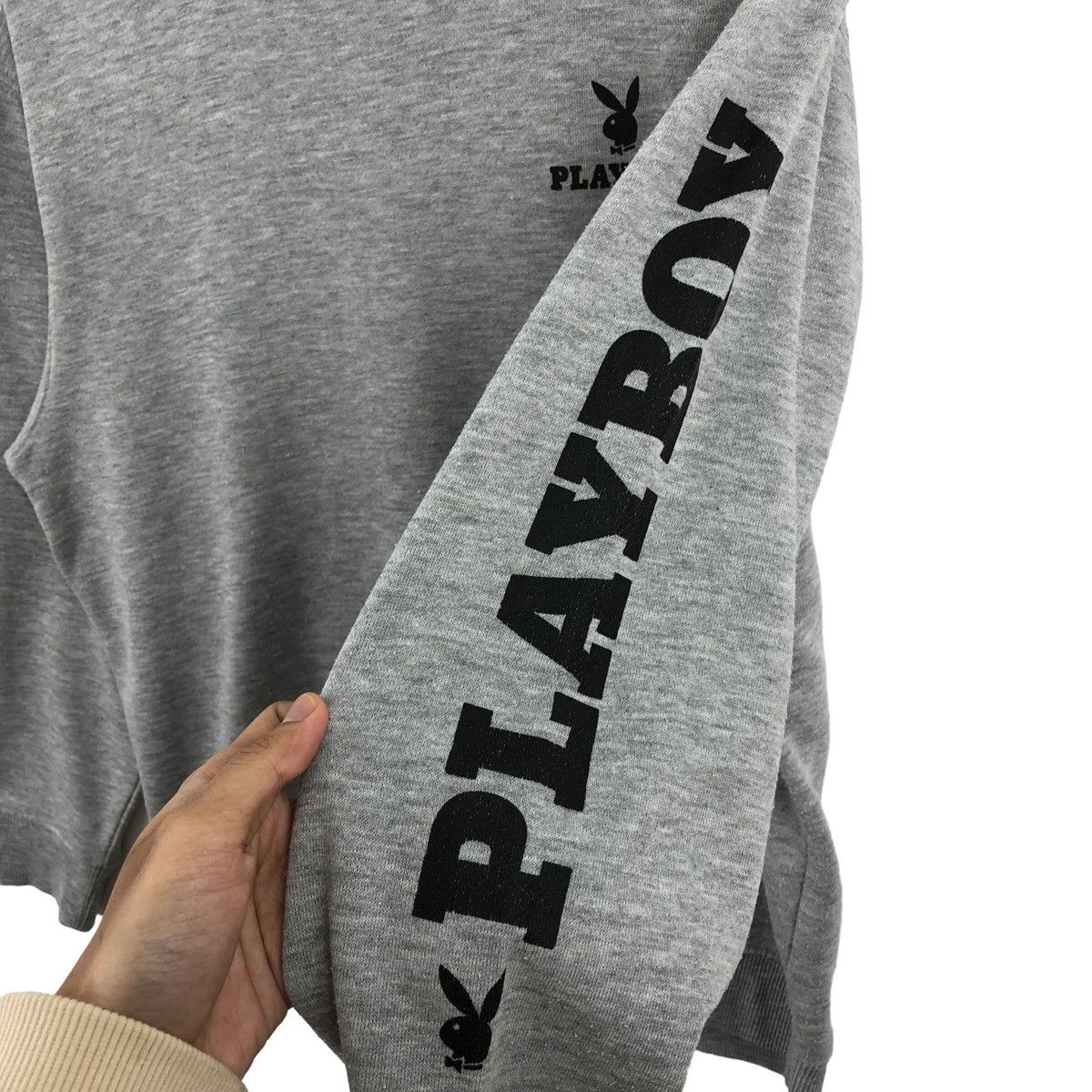 Playboy × Vintage Pick!! Vtg PLAYBOY Big Logo Sweatshirt Pullover Jumper Size US M / EU 48-50 / 2 - 11 Thumbnail