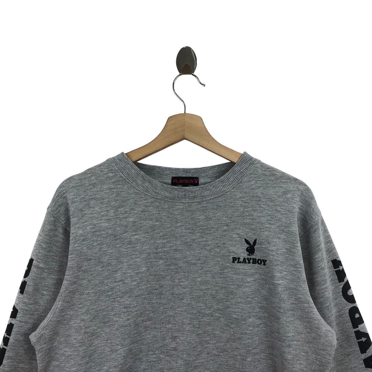 Playboy × Vintage Pick!! Vtg PLAYBOY Big Logo Sweatshirt Pullover Jumper Size US M / EU 48-50 / 2 - 6 Thumbnail