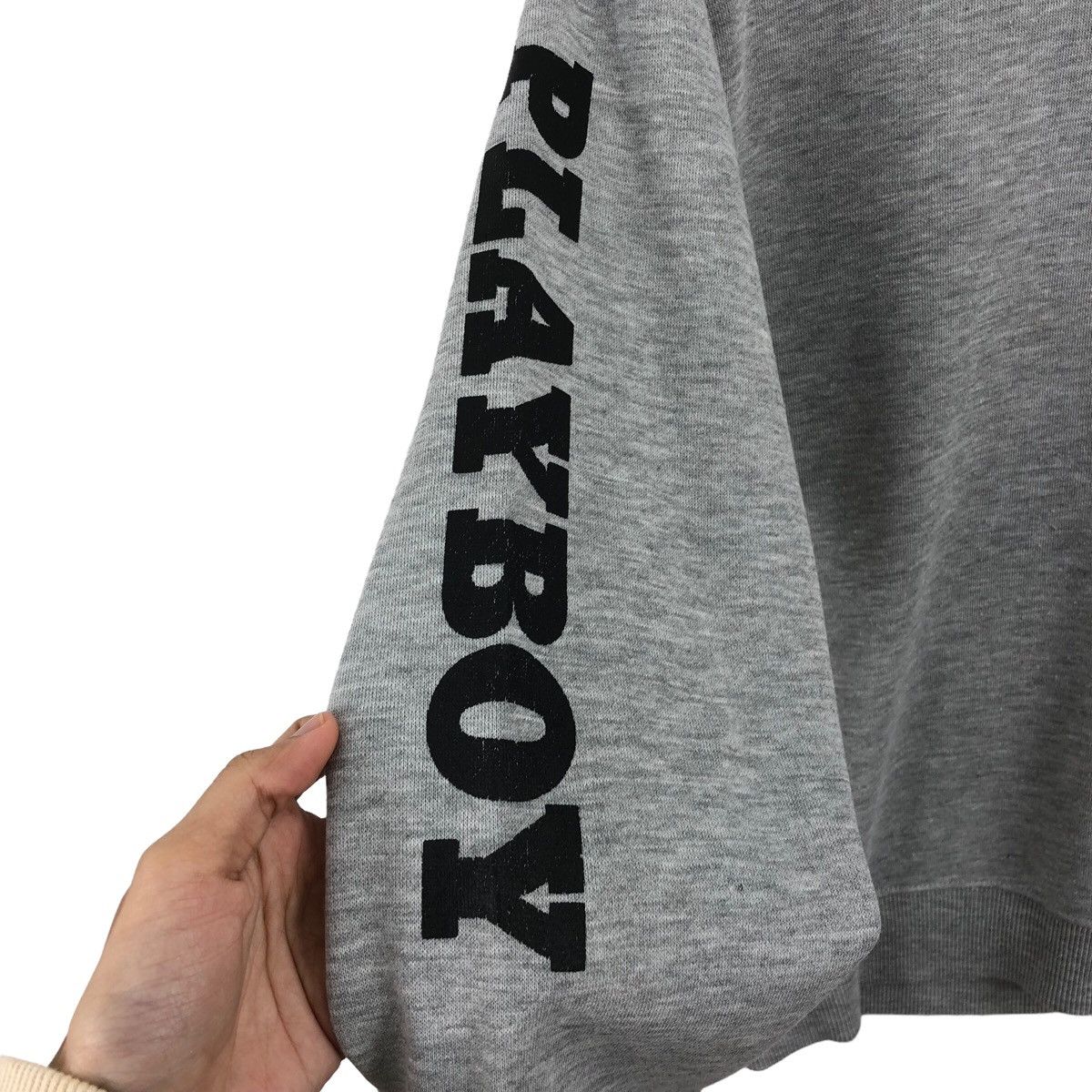 Playboy × Vintage Pick!! Vtg PLAYBOY Big Logo Sweatshirt Pullover Jumper Size US M / EU 48-50 / 2 - 12 Thumbnail