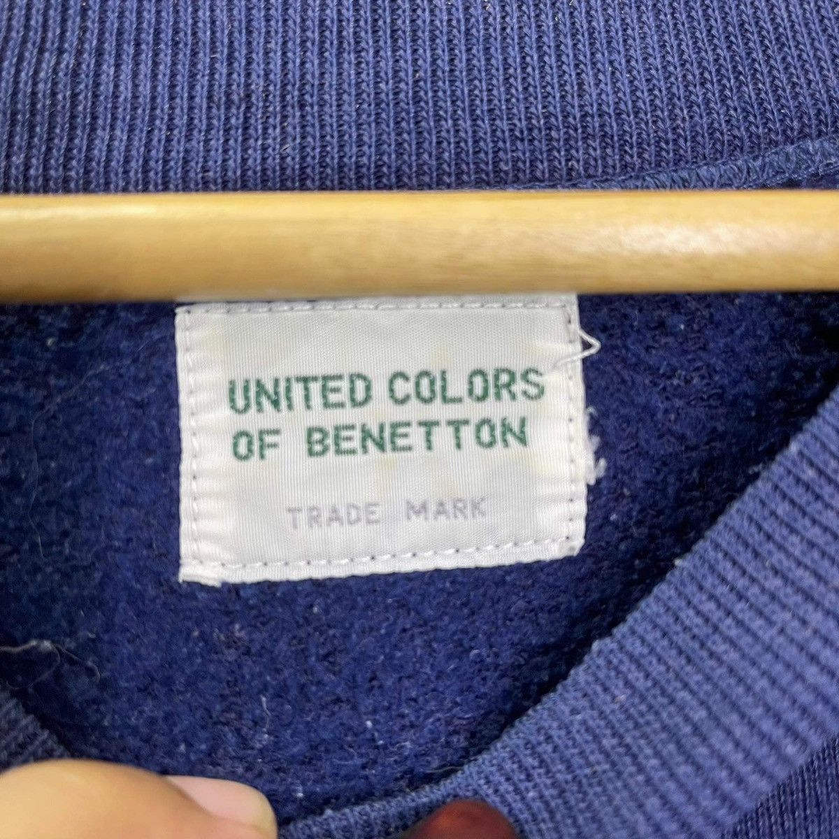 Benetton 90s Benetton Multicolour Spellout Crewneck Sweatshirt Size M Size US M / EU 48-50 / 2 - 8 Thumbnail