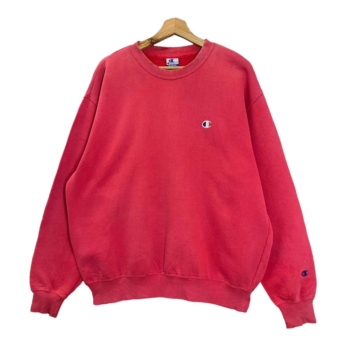 Champion Vintage 90’s Champion Small Logo Crewneck Sweatshirt Size L Size US L / EU 52-54 / 3 - 3 Thumbnail