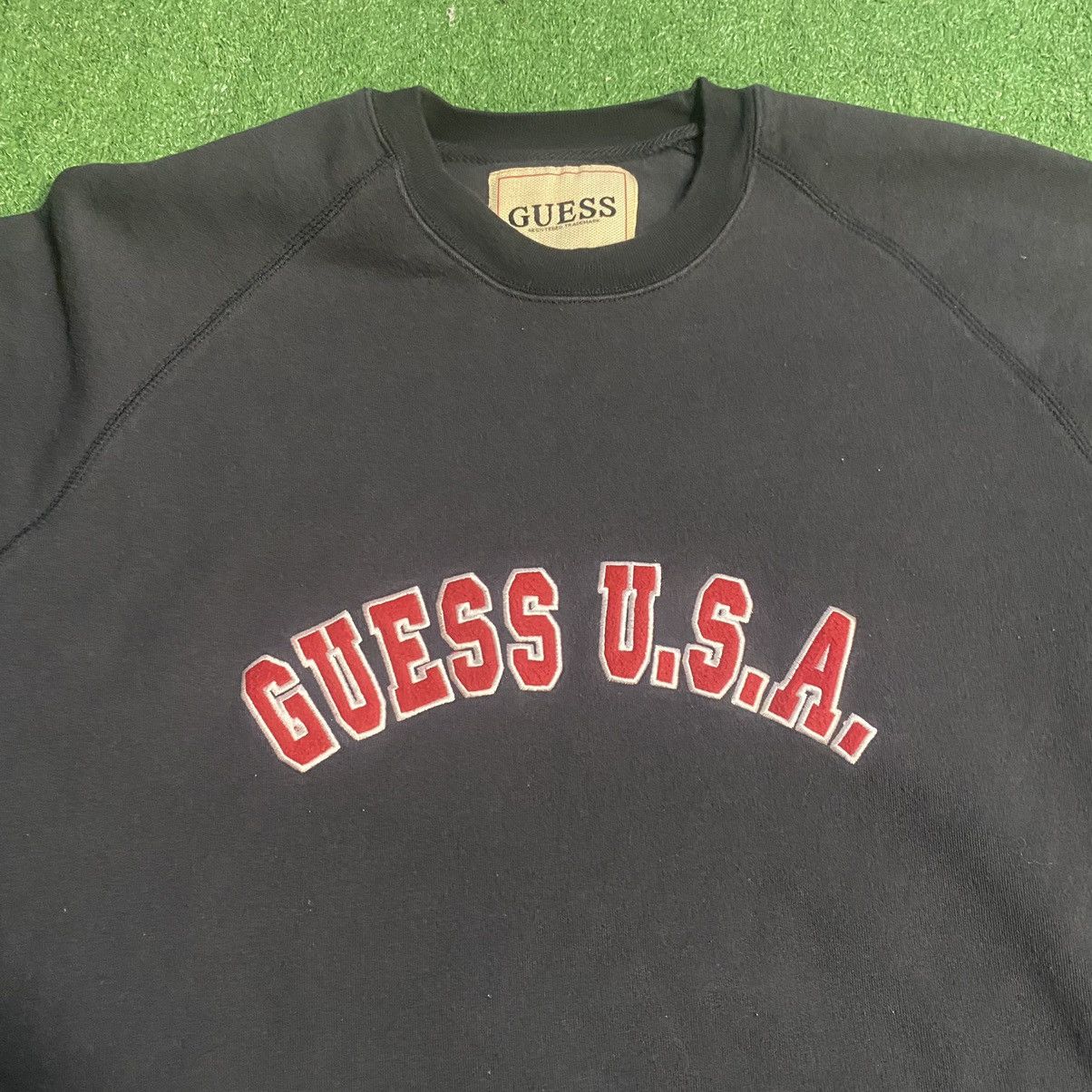 Guess × Vintage Vintage Guess Sweatshirt Size US XL / EU 56 / 4 - 2 Thumbnail