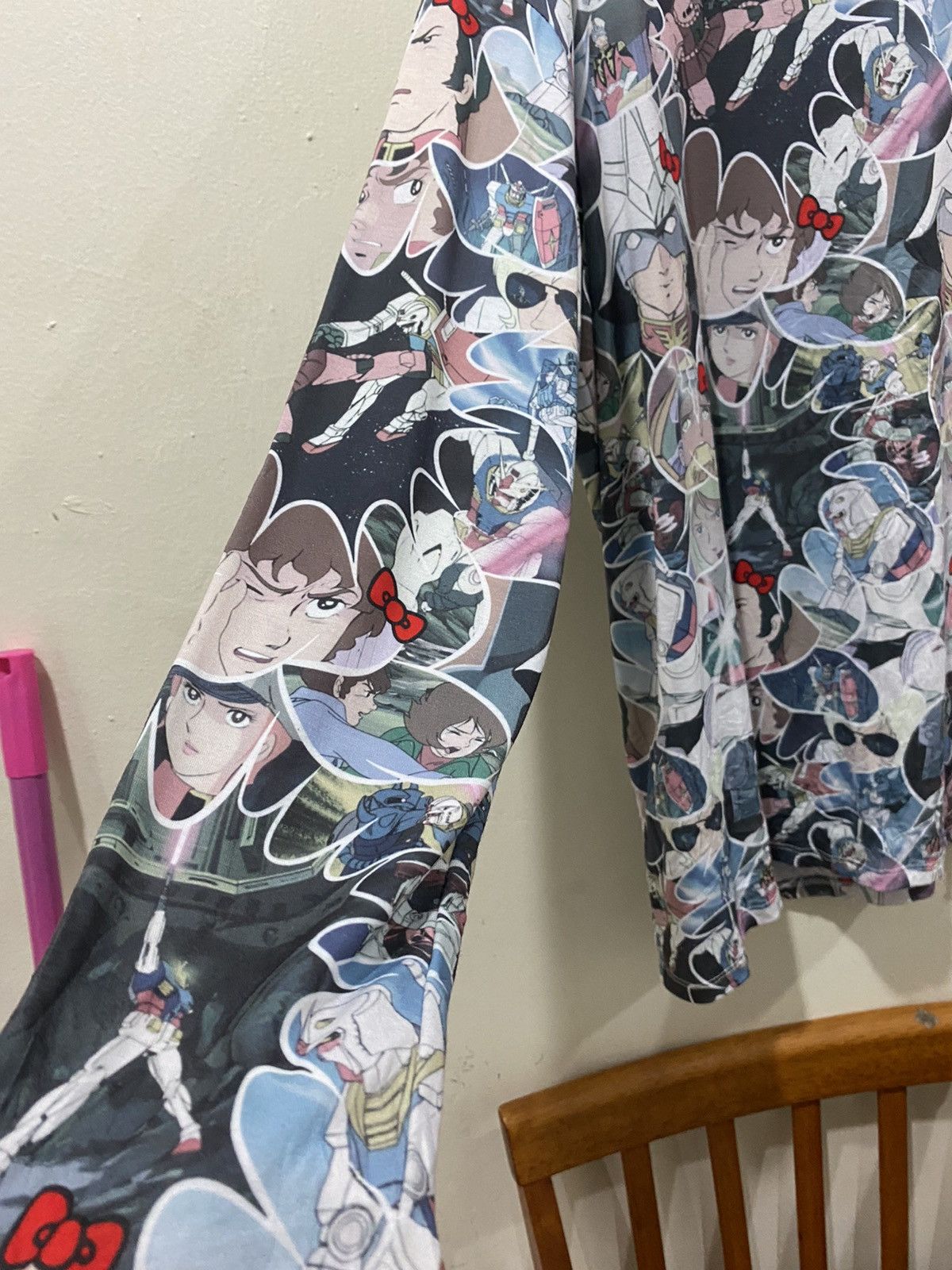 Cartoon Network × Japanese Brand Gundam X Hello Kitty Over Printed Polyester Longsleeve Size US L / EU 52-54 / 3 - 2 Thumbnail