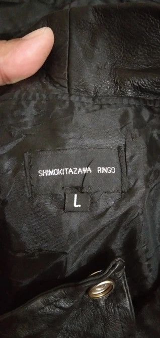 Japanese Brand VINTAGE SHIMOKITAZAWA RINGO LEATHER JACKET Size US L / EU 52-54 / 3 - 3 Thumbnail