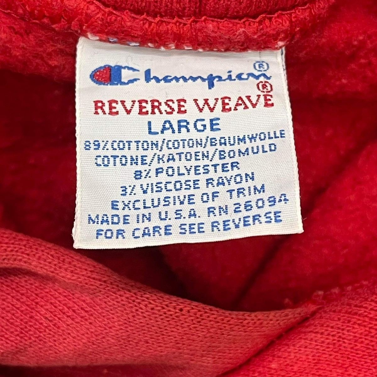 Champion Vintage 90s Champion Reverse Weave Crewneck Hoodie Size L Size US L / EU 52-54 / 3 - 9 Thumbnail