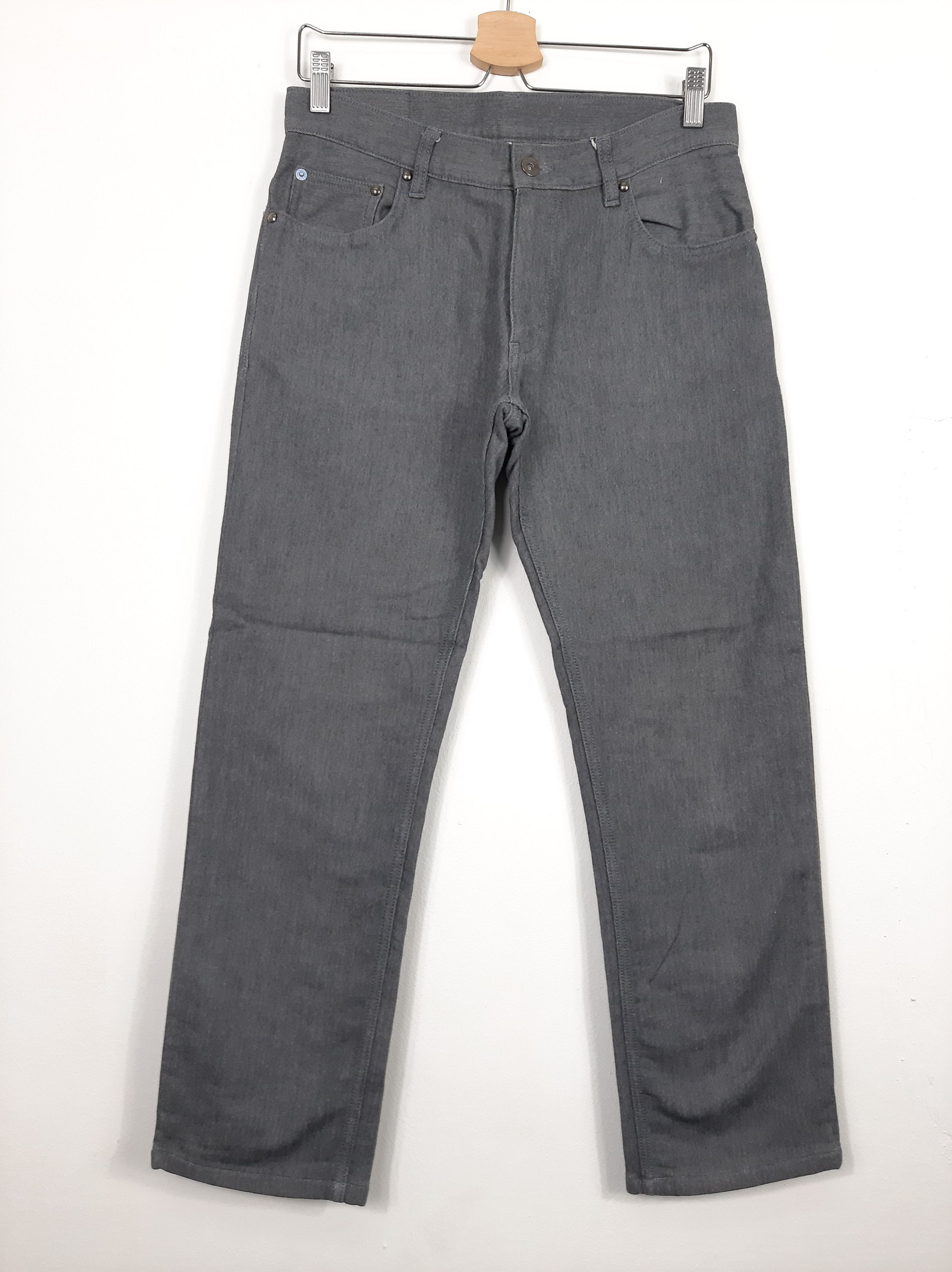 image of Lanvin Collection Soft Loose Regular Crop Denim in Grey, Men's (Size 31)